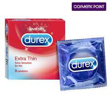 Durex Extra Thin Condom For Extra Sensation Of Her 3pcs Pack | India
