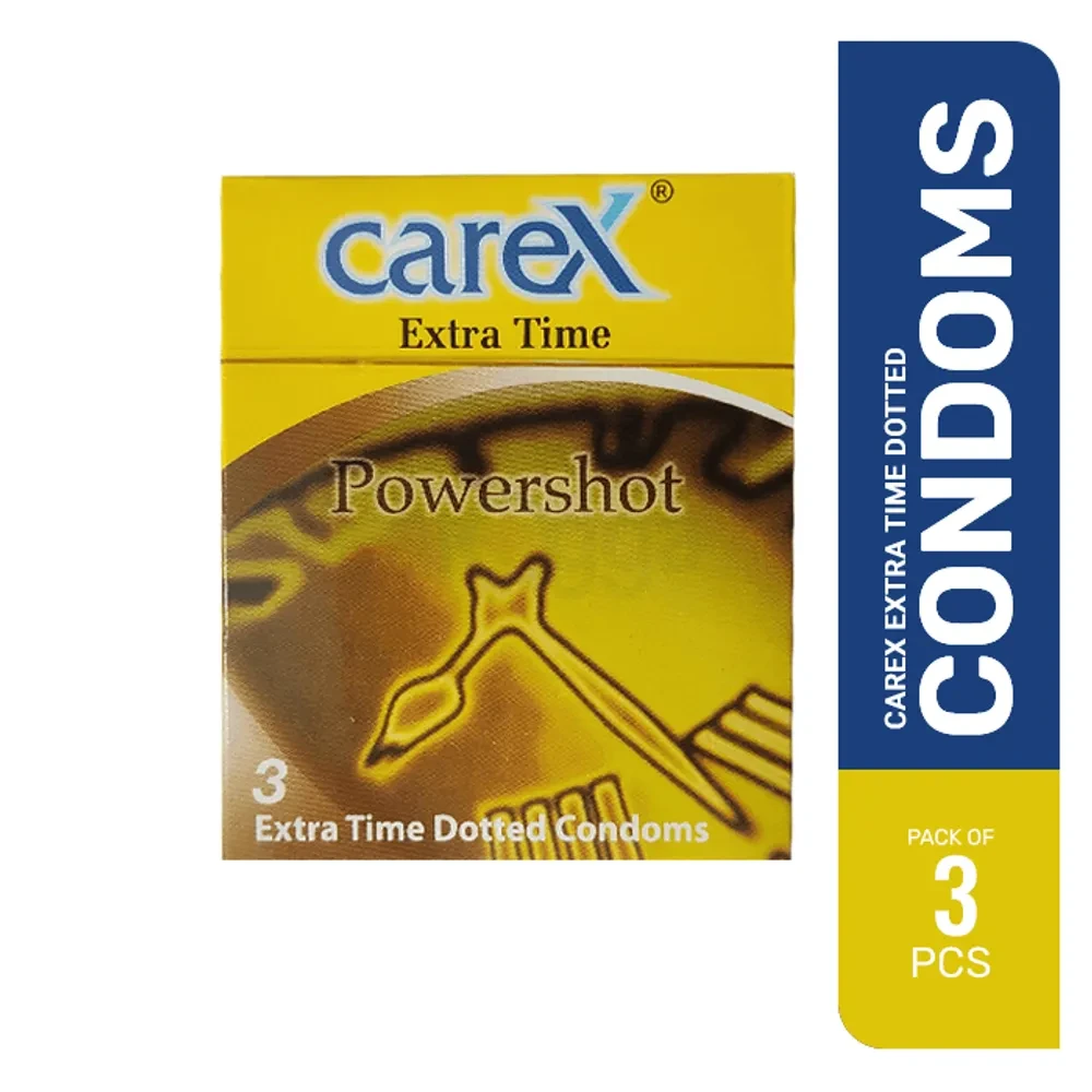 Carex Powershot Extra Time Condom for Men | 3pcs Pack | Made in Malaysia
