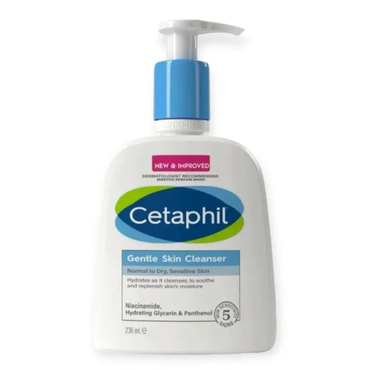 Cetaphil Gentle Skin Cleanser for Dry to Normal Skin & Sensitive Skin 236ml (Made in Canada)