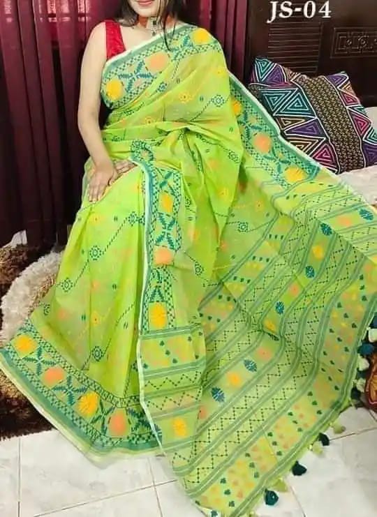 New Stylish Superb Quality Half Silk Screen Print Saree