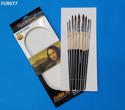 Keep smiling Artist round brush set of 9