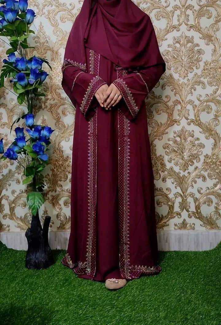 Stone Koti Borka with Hijab For Women