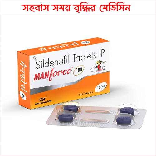 Manforce 100mg sildenafil Time Delay tablet for Men 4pcs