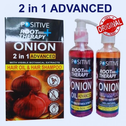 Positive Root Plus Therapy Onion 2 in 1 Advanced Hair Oil & Hair Shampoo