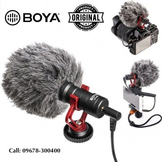 BOYA MM1 Microphone- Vlogging and YouTube Video Microphone For Smartphone, PC DSLR- (BOYA BY-MM1)