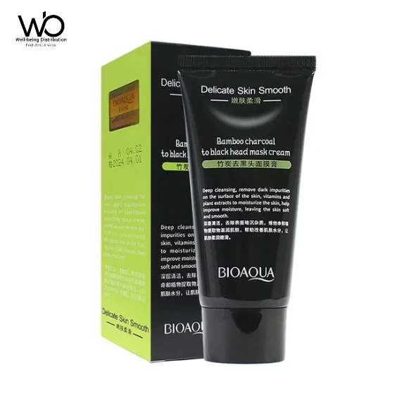 Bioaqua Bamboo Charcoal to Blackhead Mask Cream 60gm