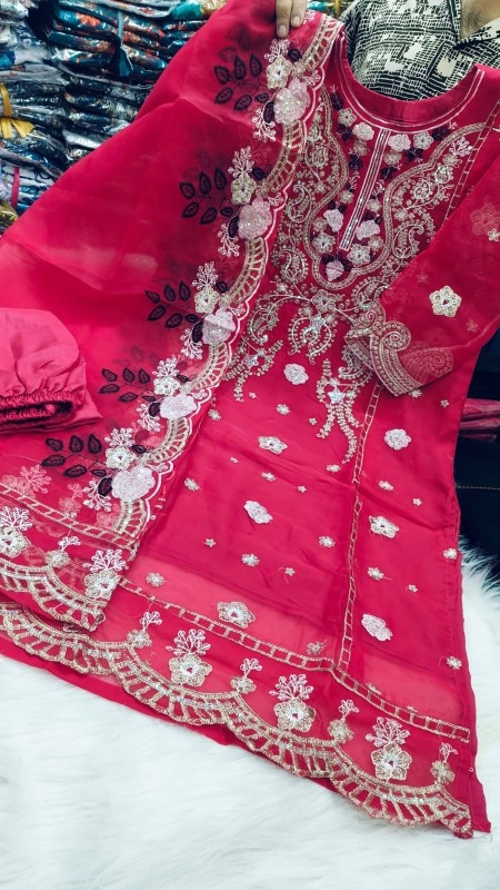 Pakistani Design 4-Piece Sada Bahar Tissue Set (3)