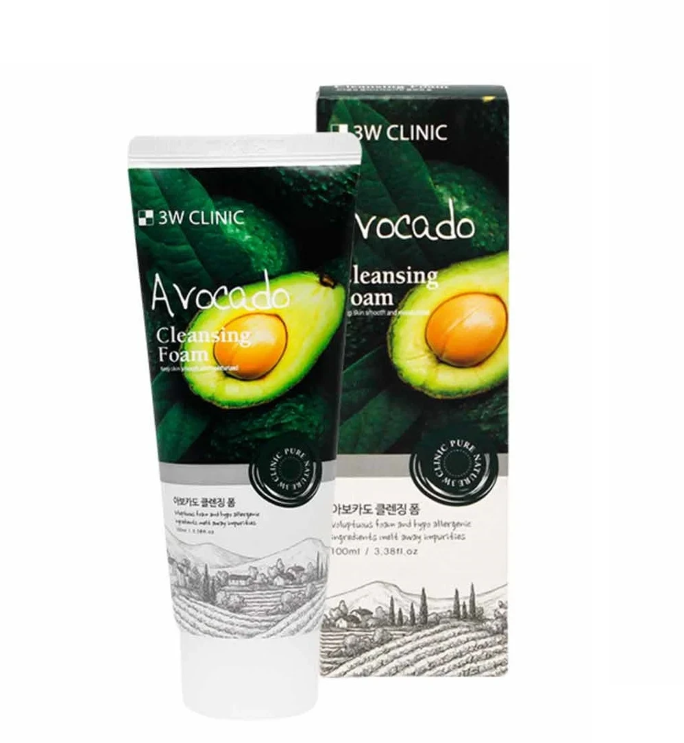 3W Clinic Avocado Cleansing Foam Facewash 100ml | Korea