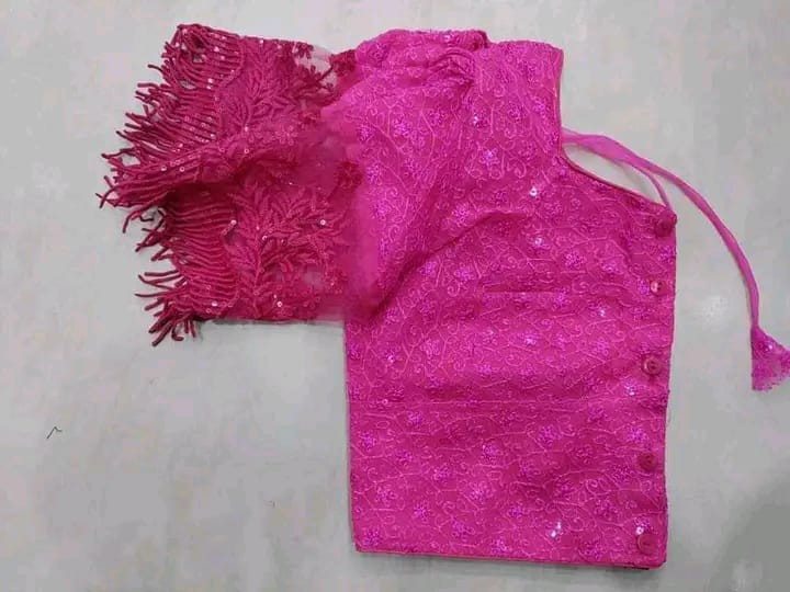 simple blouse back design