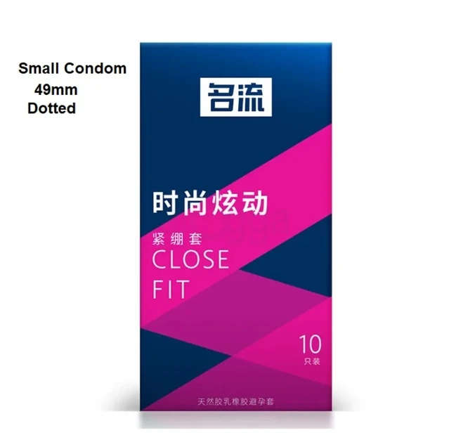 Valentine Special | G Small Ultra-thin, G Tight Fit Small Dotted, 49mm Small Ultra Thin Condom | 10x3=30pcs Condom (Brand: MINGLIU)
