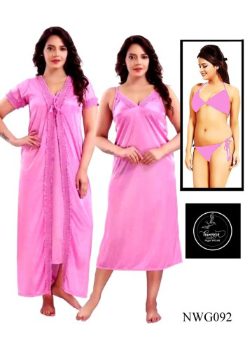 Stylish 4 part Nighty For Ladies