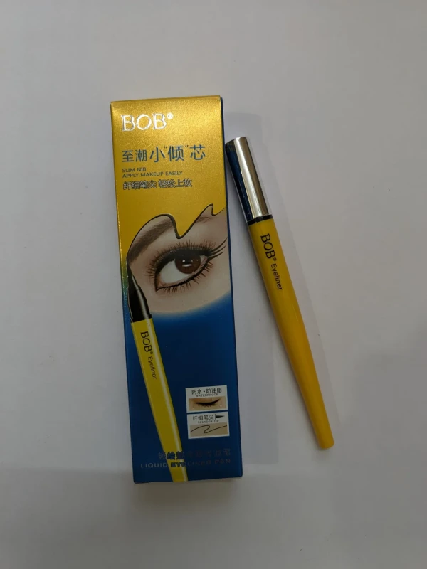 BoB Liquid Eyeliner Pen Black 0.2mm Slim Nib 0.6g Eyeliner