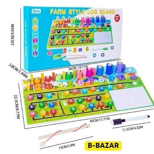 Farm Logarithmic Board With Maze Wooden Price in BD
