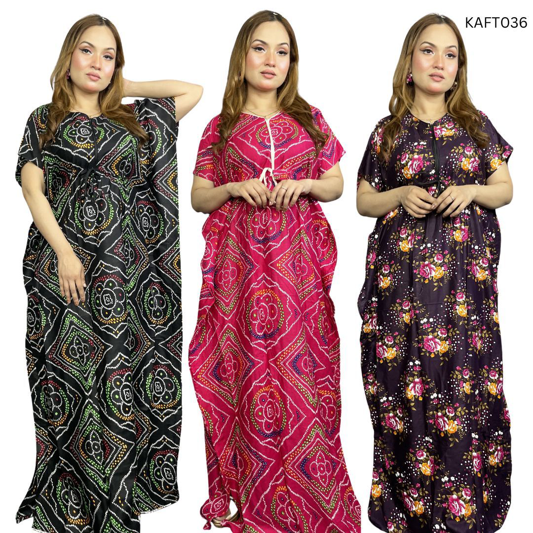 Long Kaftan Maxi Combo Pack of 3 (3)