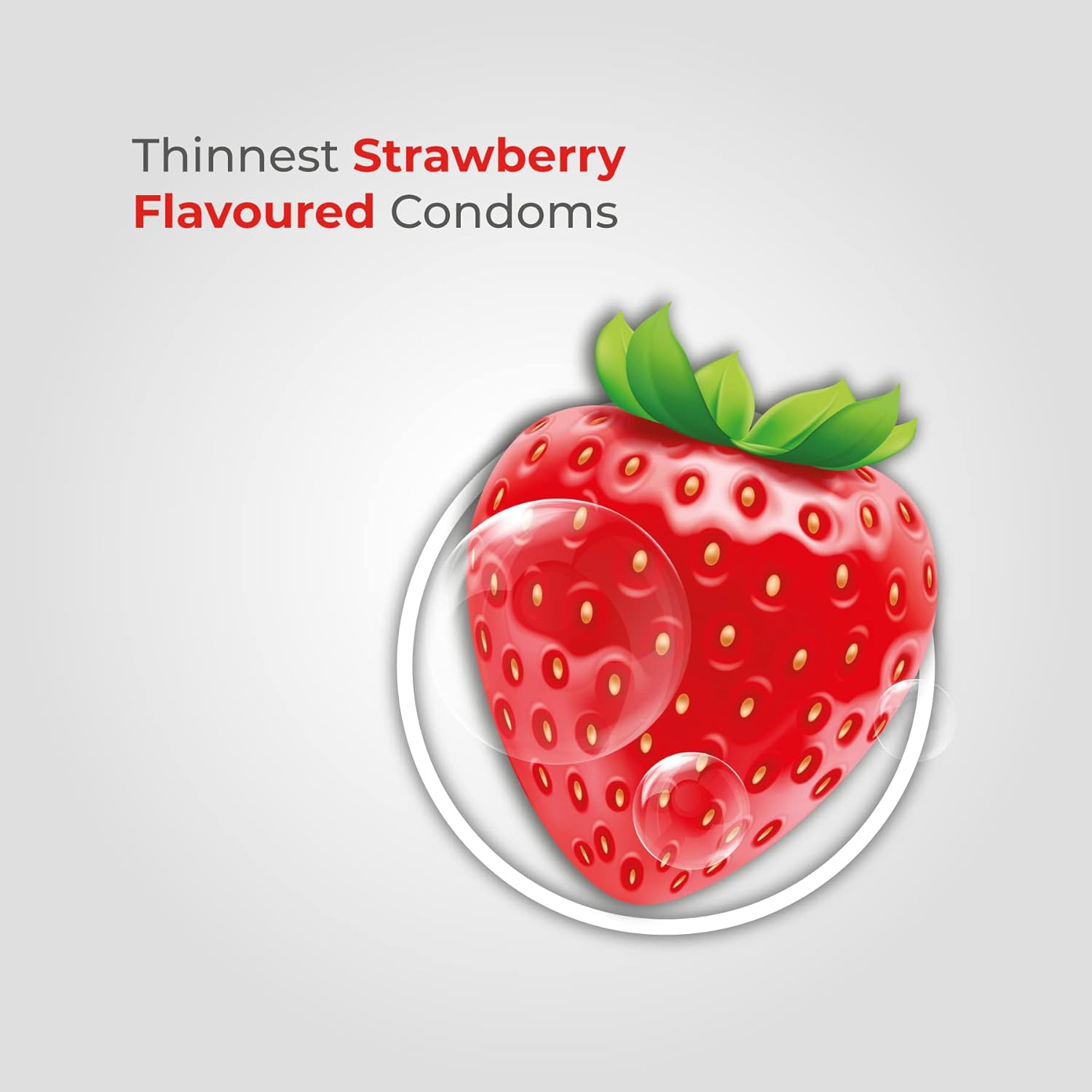 Skore Nothing Thinnest Pleasure Condom Strawberry Flavor 10pcs/3pcs Pack
