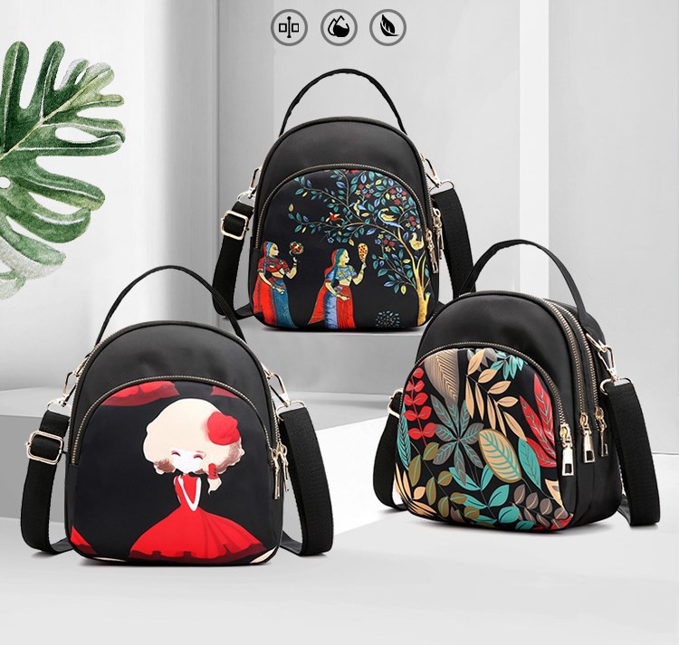 Trendy New Nylon Backpack for Women (2)