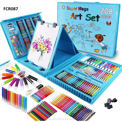 Drawing Art Set Painting Drawing Supplies 208 Pcs (Blue Color Box)