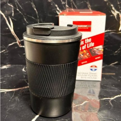 500 mL Black Double Wall Stainless Steel Vacuum Insulated Travel Mug