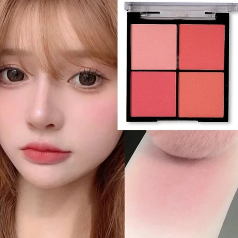 Chanlanya 4in1 Color Blush Palette – Matte Contour Shade 1,2,3,4 Available | International