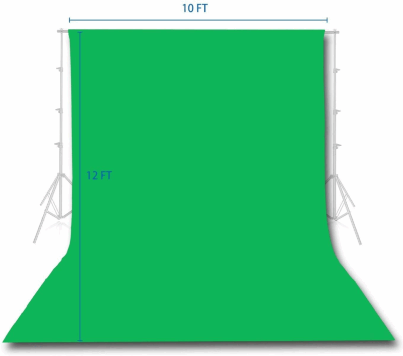 Green Screen Backdrop for Video & Photo Studio