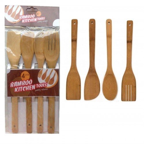 4pcs Bamboo kitchen tools