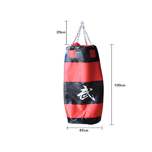 Red Boxing Bag Punch Kick Martial Art Bag 1M Long 100cm