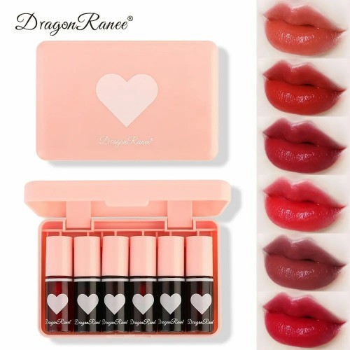 Dragon Ranee Korean 6 Colors Lip Tint Stain Set