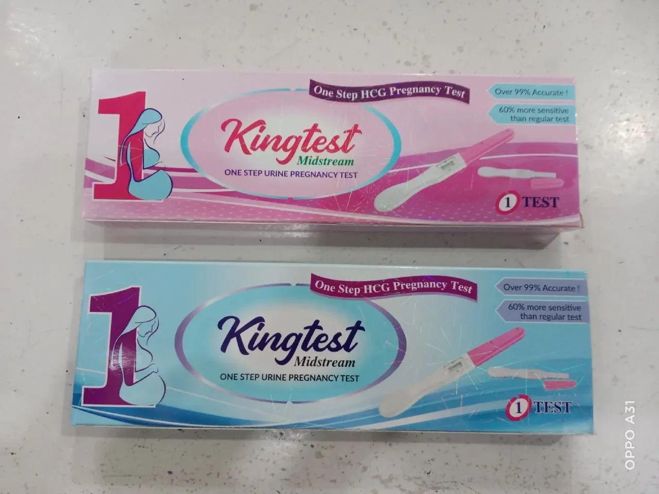 1pcs King Test Rapid One Step hCG Midstream Pregnancy Test Kit