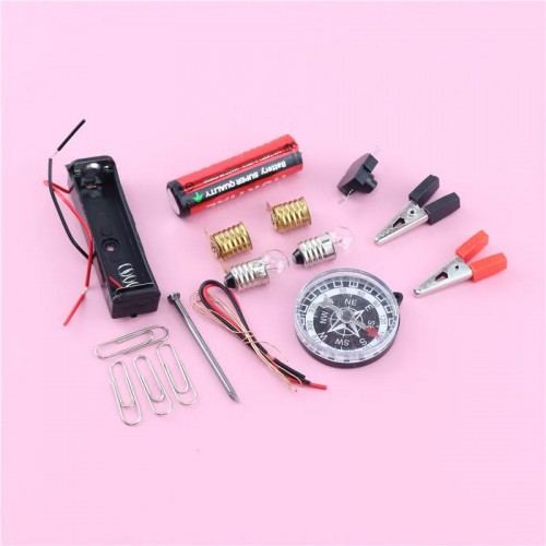 Science Experiment Project Kit for School Kids with Compass, Electric Circuit