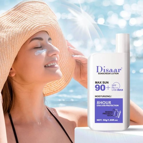 Disaar Max Sun 90+ SPF Whitening & Moisturizing Sunscreen Lotion 50gm