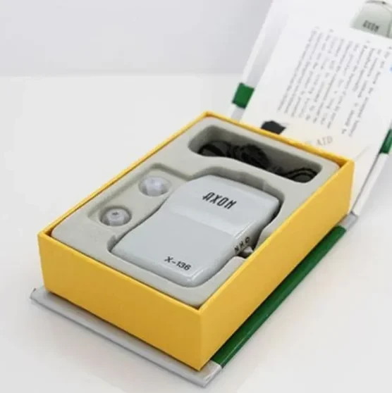 AXON X-136 Hearing Aid Machine Mini Hearing Aid Machine Pocket Wired Box system for Best Sound Amplifier Receiver Ear Care