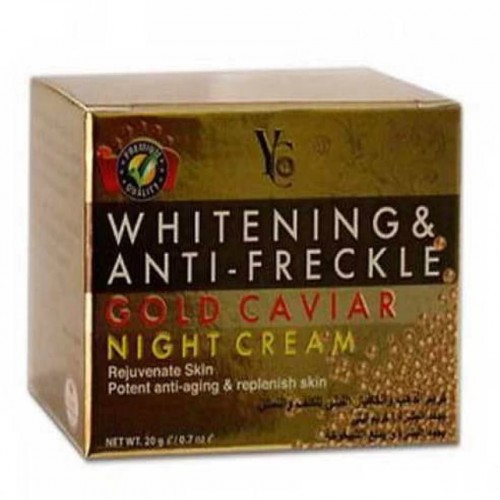 YC Whitening & Anti Freckle Gold Caviar Night Cream 20g