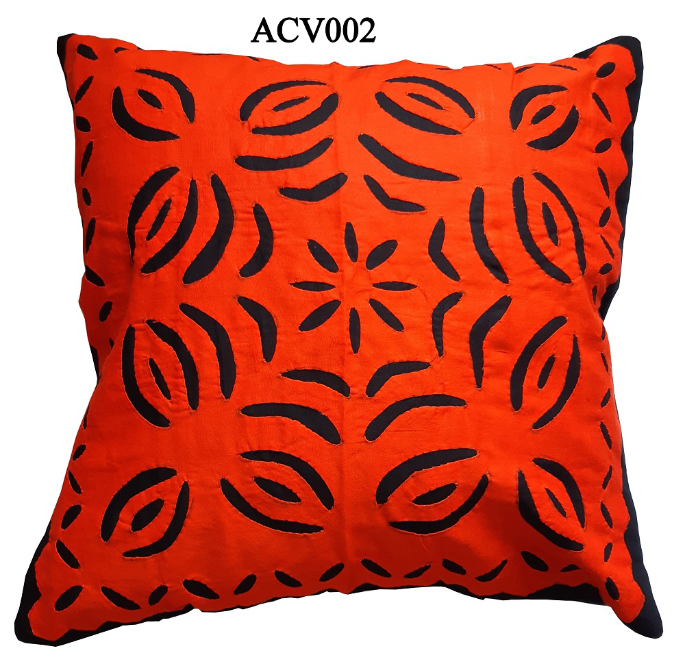 Cutwork Applique Cushion Cover (5)