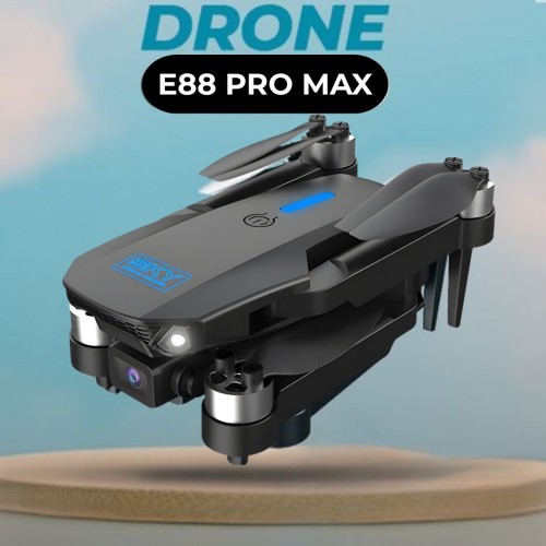 Product details of E88 Pro Max Brusless motor Drone, Dual Camera & Dual Battery With Sensor Protect Drone