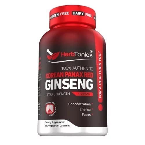 Herbtonics Korean Red Panax Ginseng 1500mg