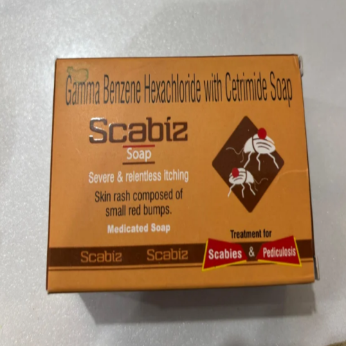 Scabiz Gamma Benzene Hexachloride Cetrimide Soap 75gm