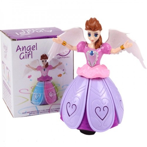 Angel girl light projection
