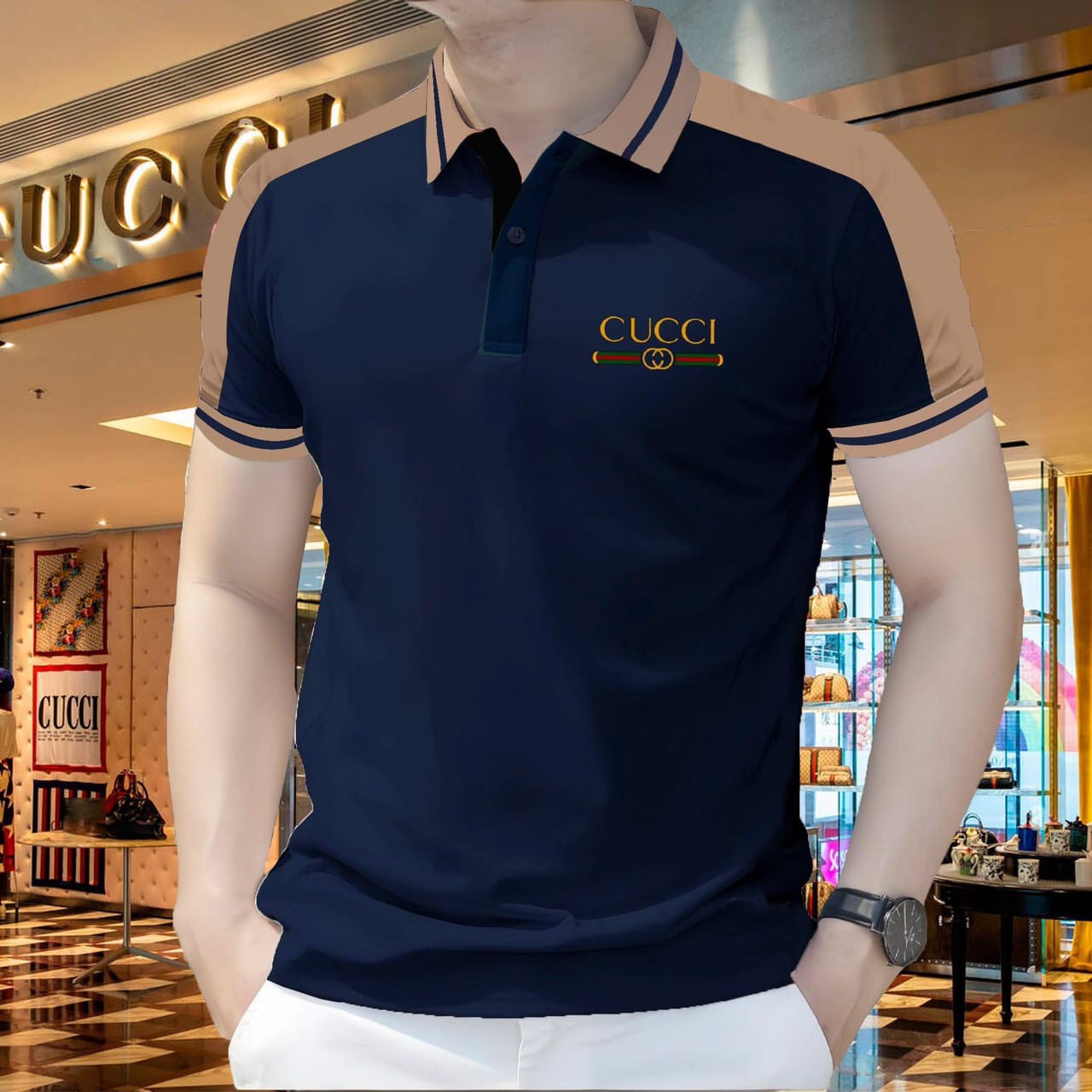 Stylish Polo Shirt blue