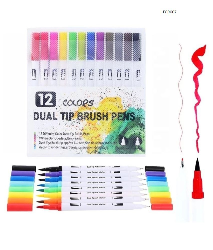 Dual Tip Brush Pens Watercolor Color Pens Perfect for Children Adults Artists