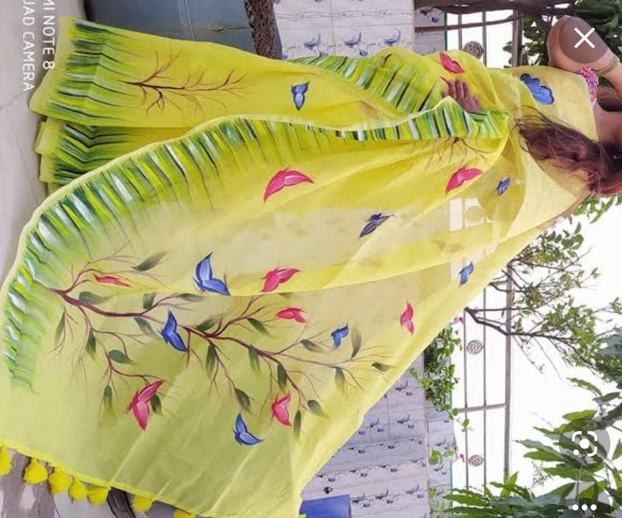 work on half-silk sarees For Women