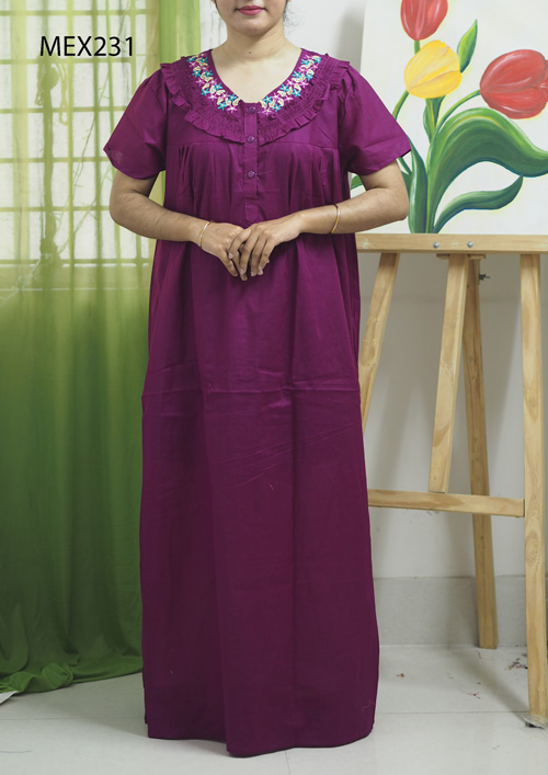 cotton maxi dress for ladies