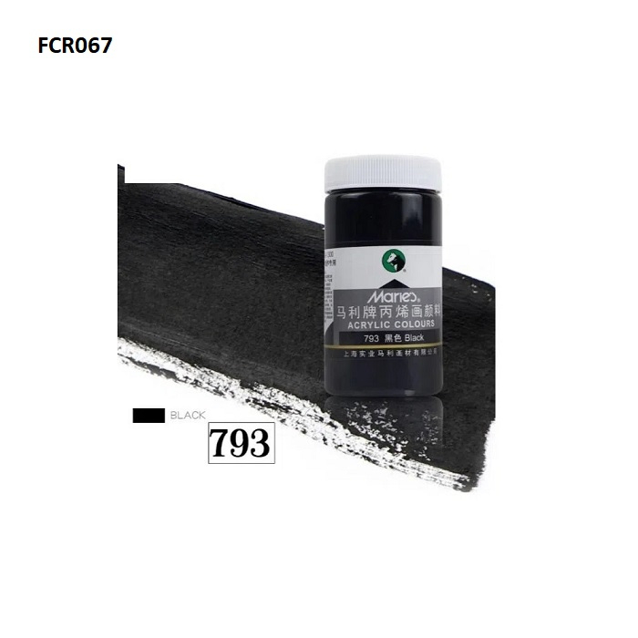 Marie's Acrylic Colour Black- 300ml