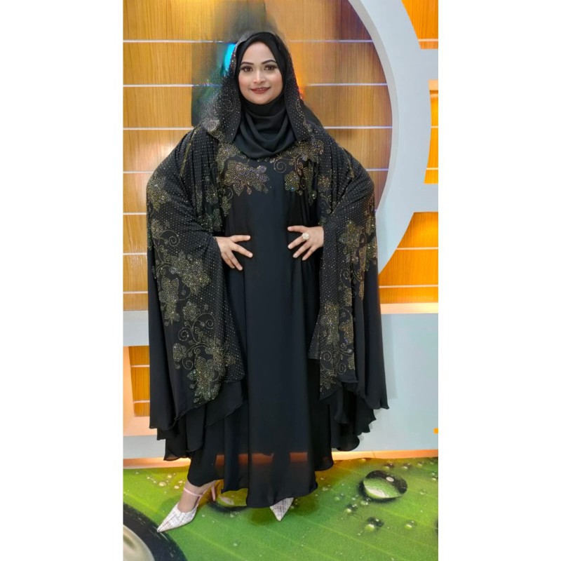 Stone Borka with Hijab -(24)