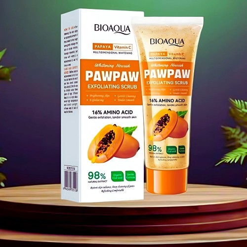 BIOAQUA Papaya Vitamin C Pawpaw Exfoliating Scrub- 100gm best price in bd