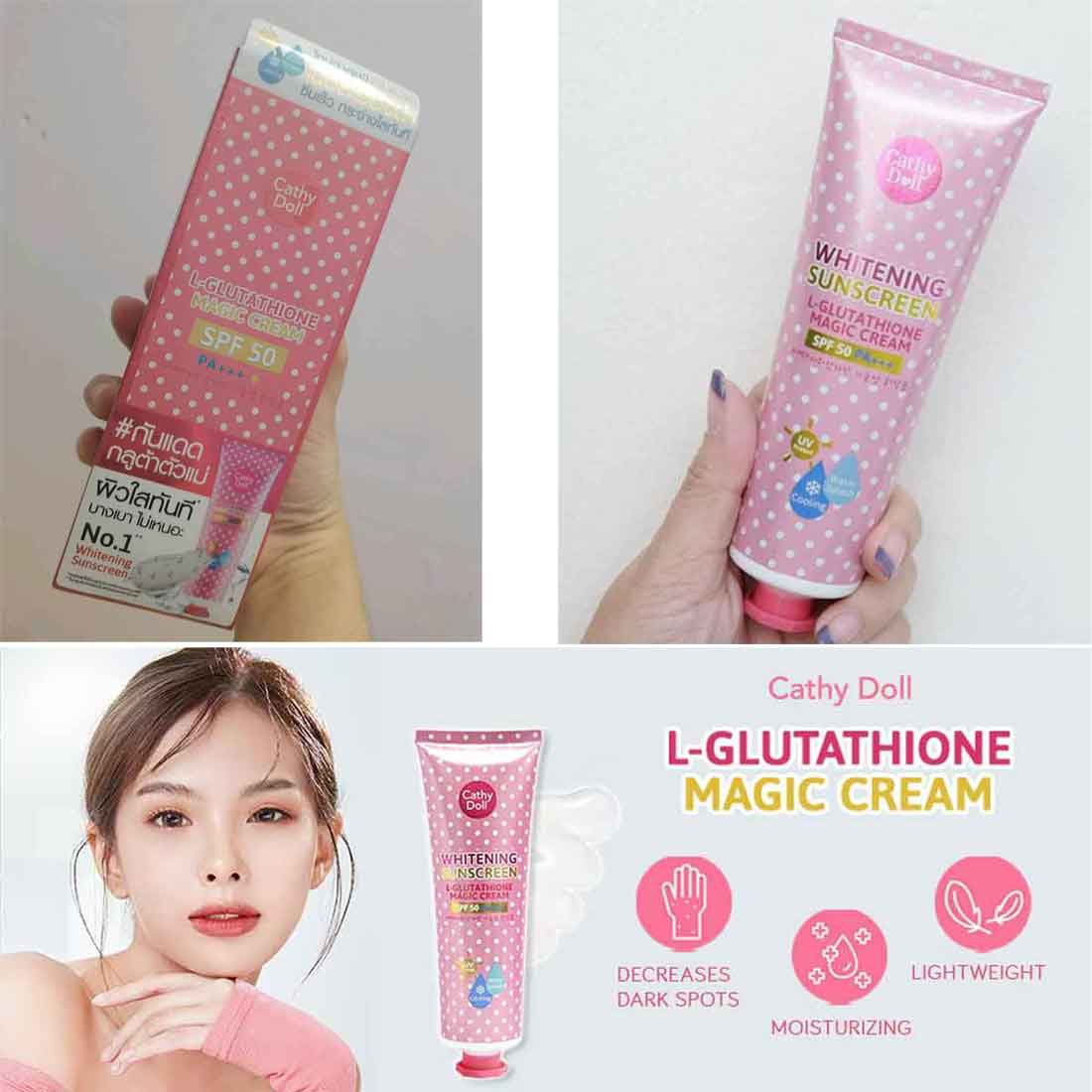 Cathy Doll SPF50 PA+++ Whitening Sunscreen Cream 60ml | Korea