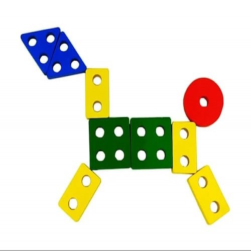 Multicolor Wooden GEOMETRY SHAPE STACKERS Montessori Toys For Kids