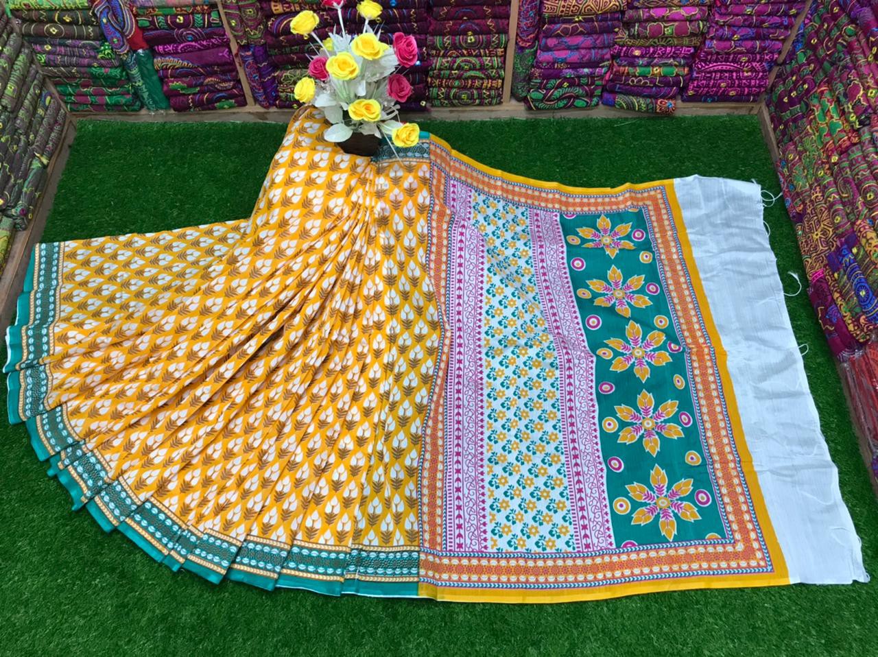 Embroidered Dupion Silk Saree