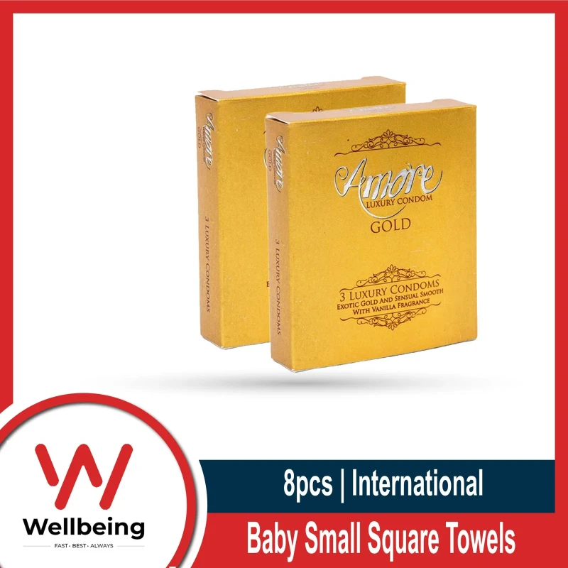 Amore – Luxury Condom Gold | Combo Pack | 2 Packs | 3×2=6pcs