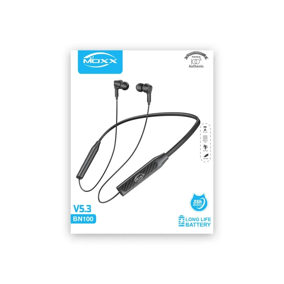 MOXX Wireless Neckband (BN-100) – Black