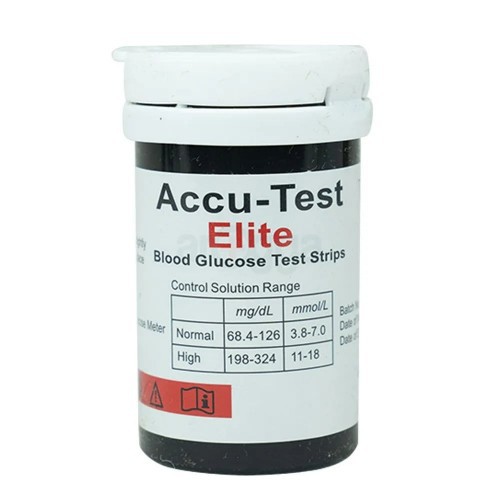 Accu Test Elite Blood Glucose Test Strip 50 Pcs